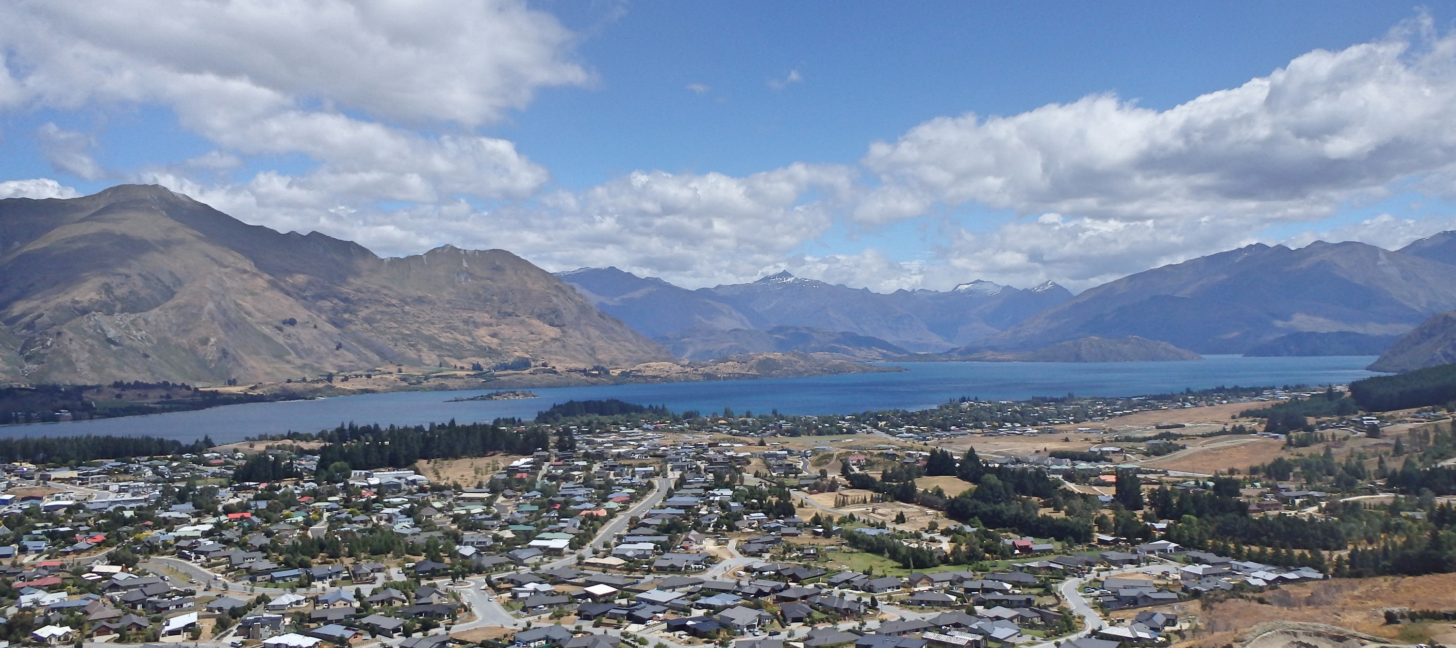 View of Wanaka from Mt Iron